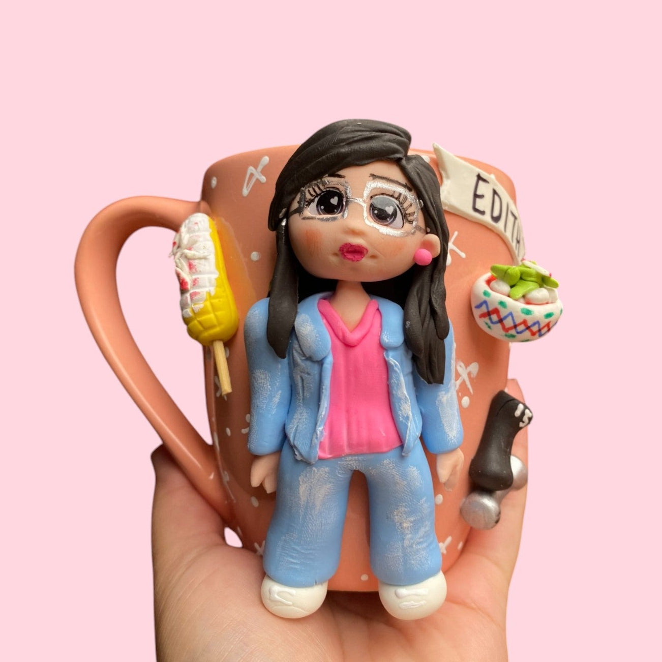 Tazas personalizadas con accesorios
