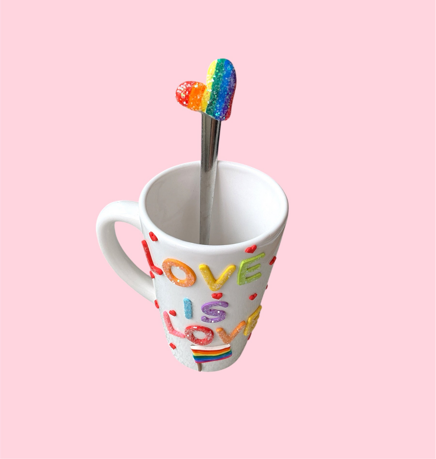 Taza Pride larga con cuchara