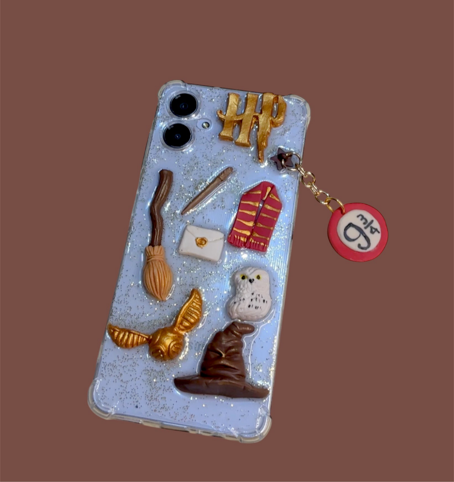 Case para celular charms Harry Potter