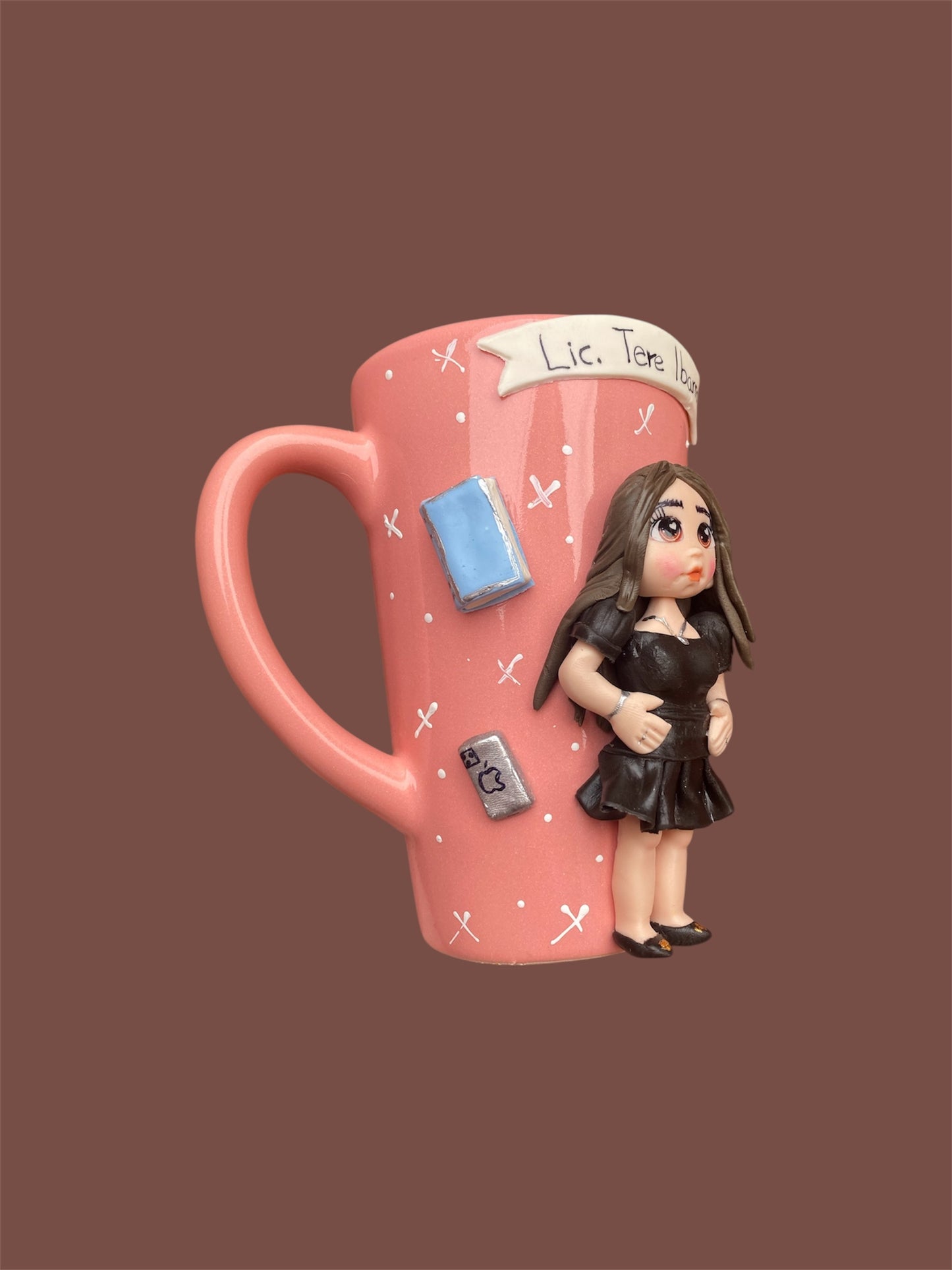 Taza larga personalizada con mascota o logo