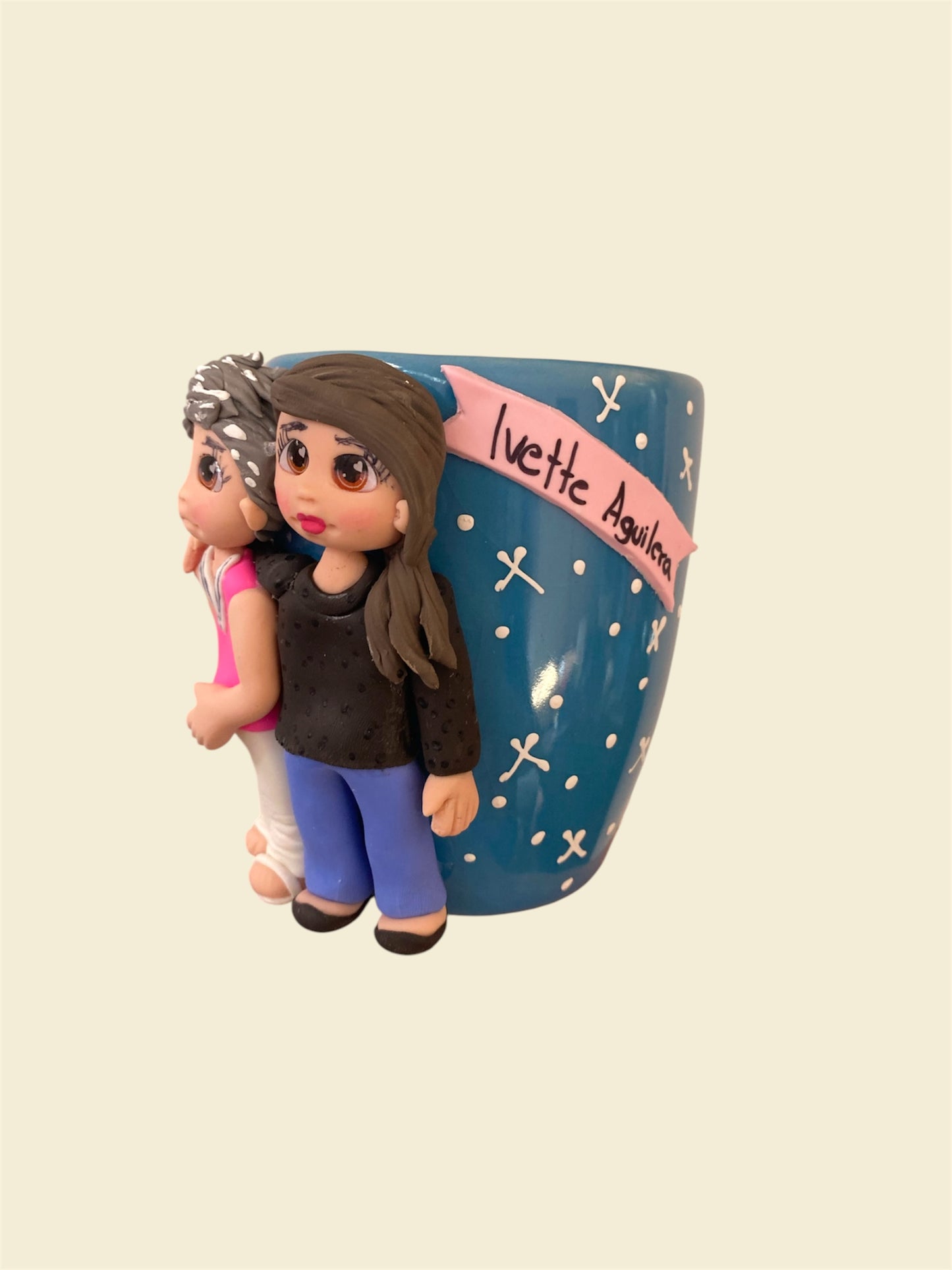 Taza personalizada de dos figuras
