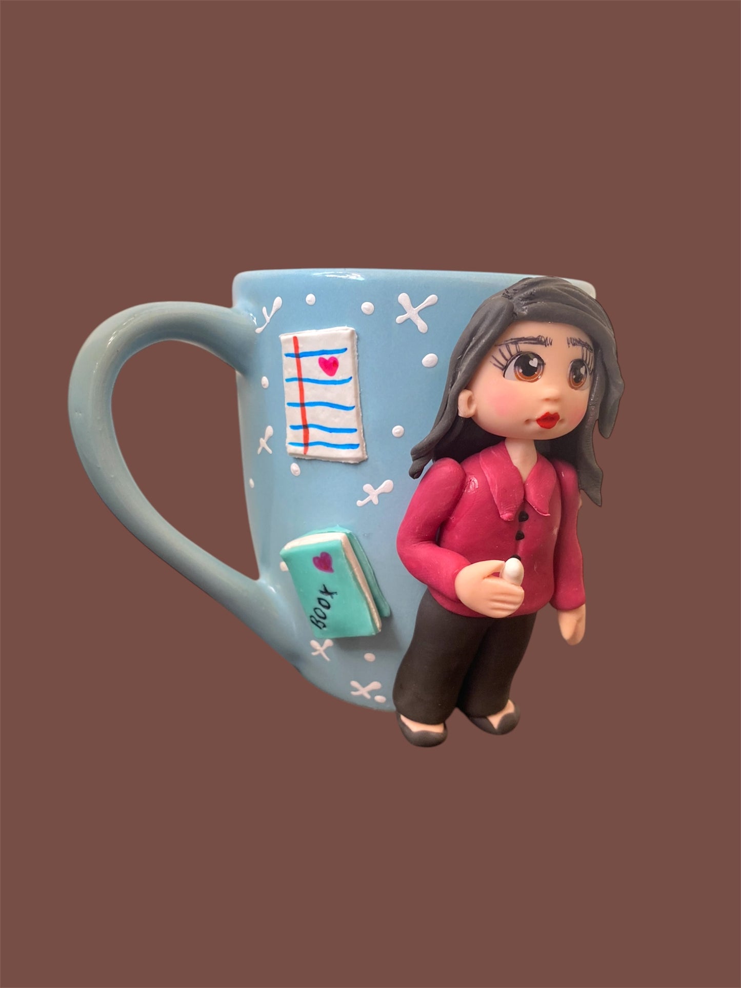 Taza maestra con pizarrón