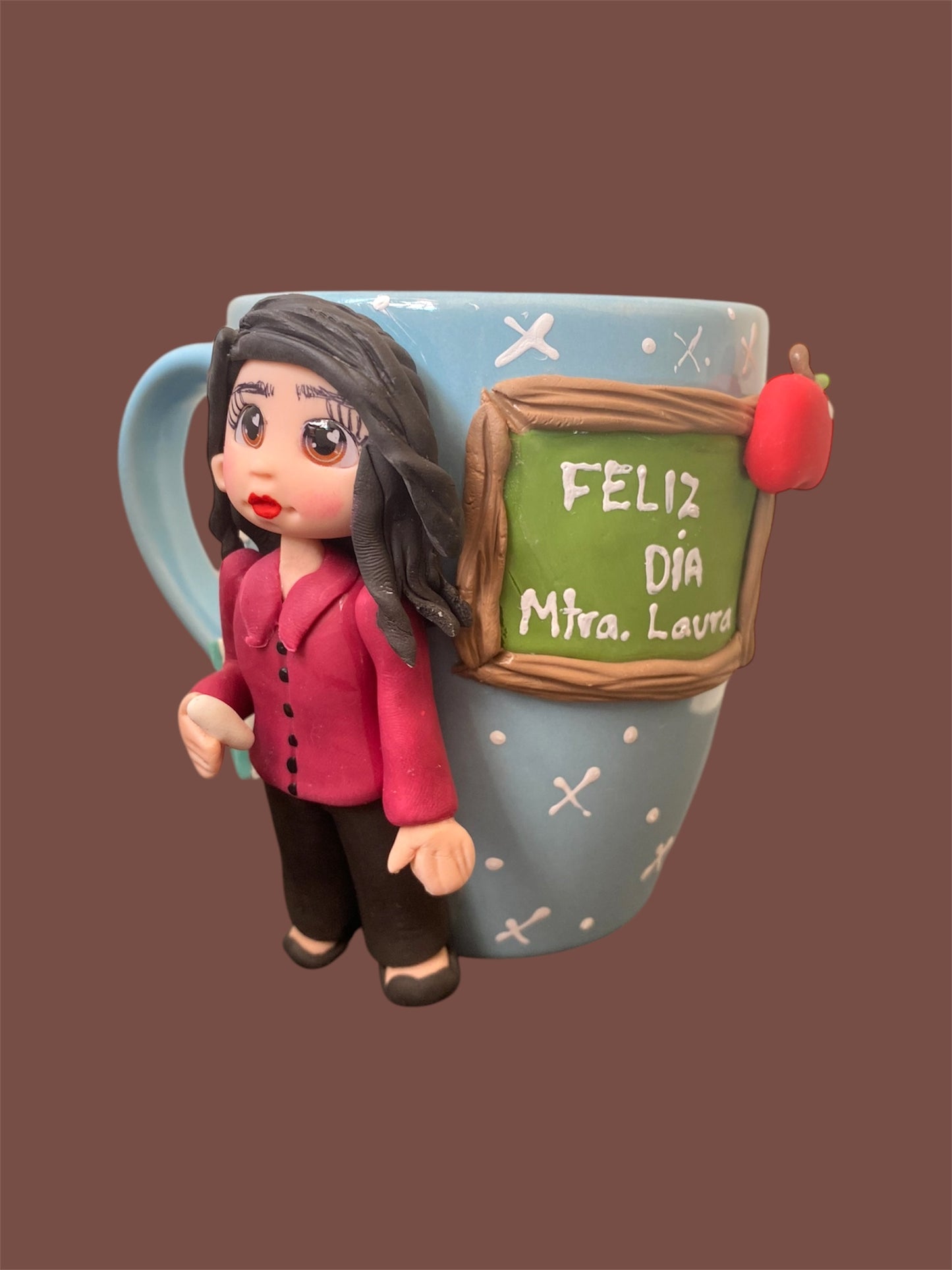 Taza maestra con pizarrón