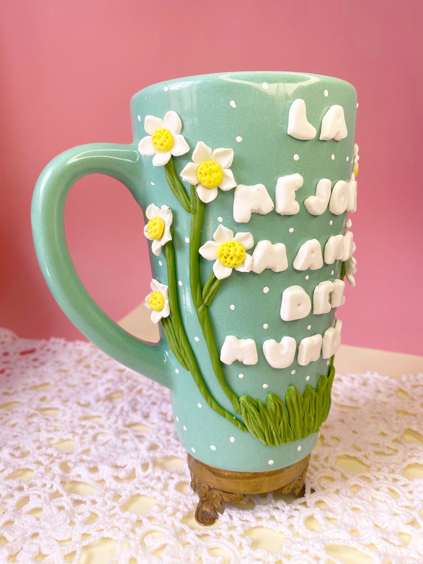 Taza con frase personalizada