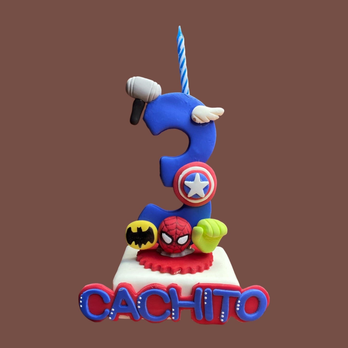 Vela de número Superhéroes
