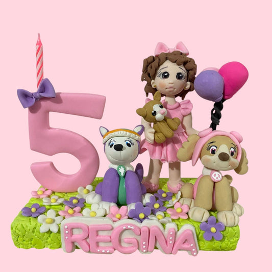 Vela personalizada PawPatrol Niña