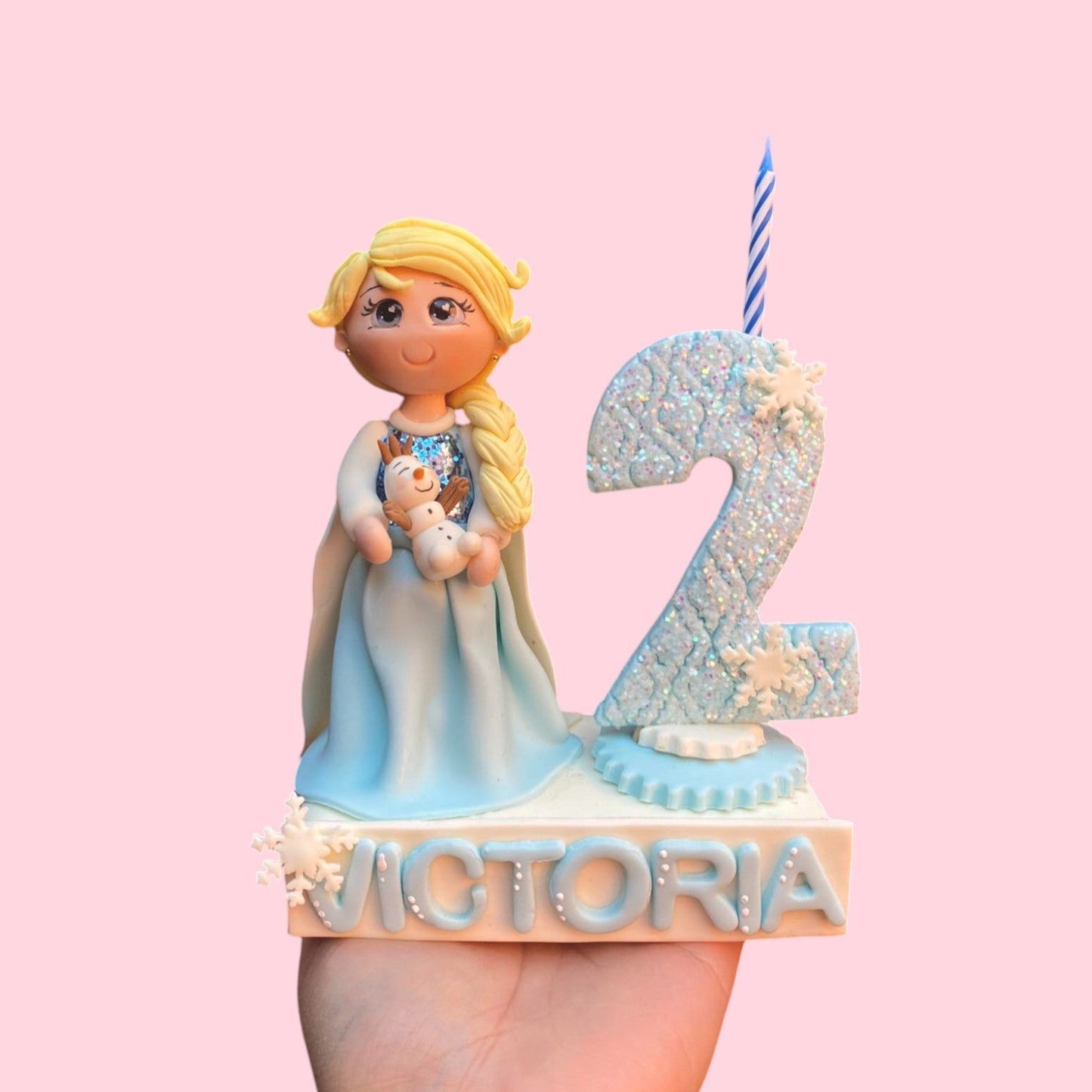 Vela personalizada Elsa