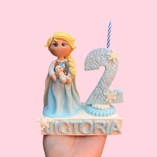Vela personalizada Elsa