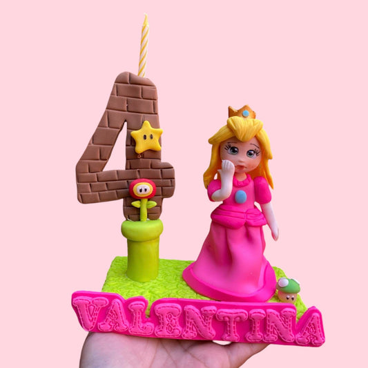 Vela personalizada Peach