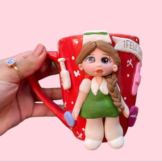 Taza de enfermera uniforme IMSS