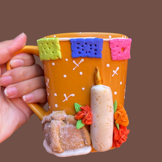 Taza pan de muerto