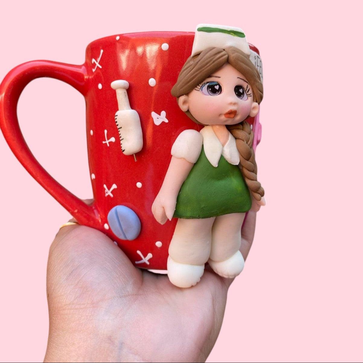 Taza de enfermera uniforme IMSS