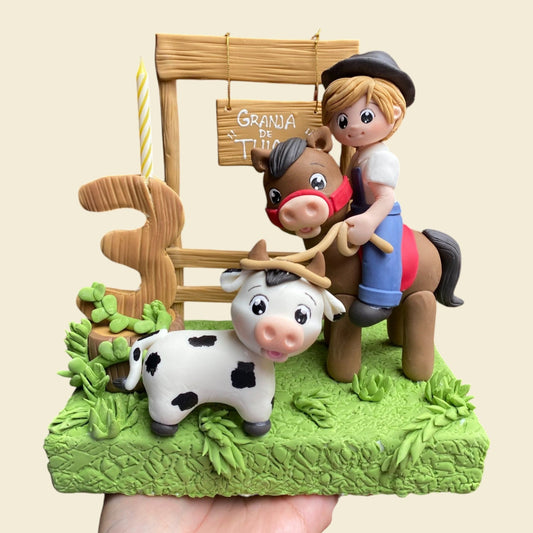 Vela personalizada de granja