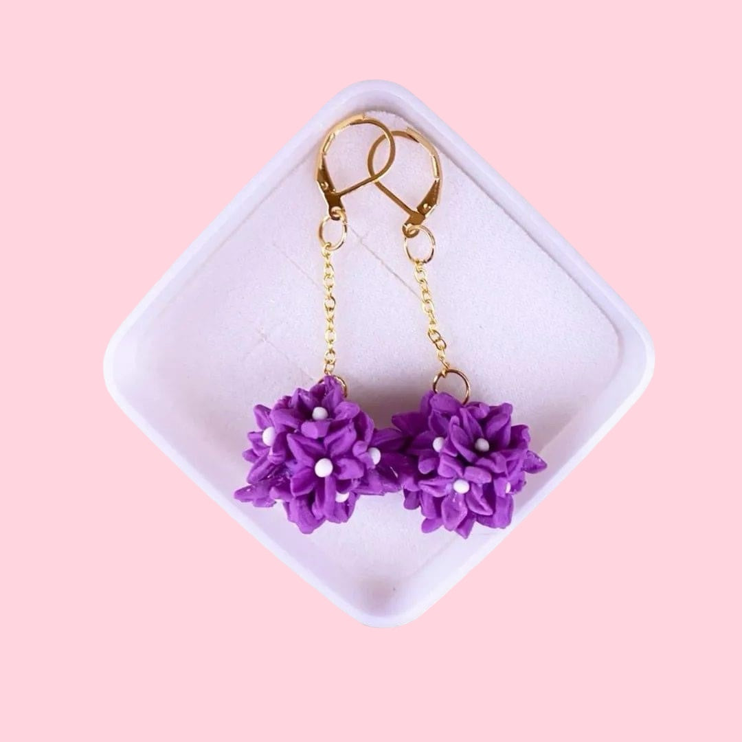 Aretes esfera floral