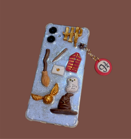 Case para celular charms Harry Potter