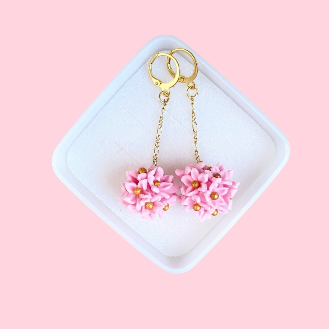Aretes esfera floral