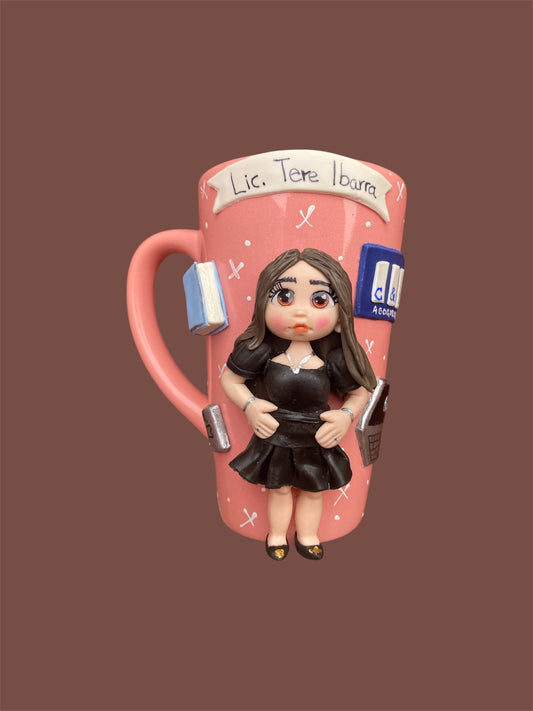 Taza larga personalizada con mascota o logo