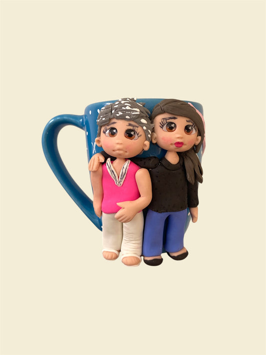 Taza personalizada de dos figuras