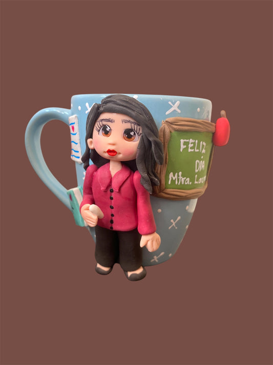 Taza maestra con pizarrón