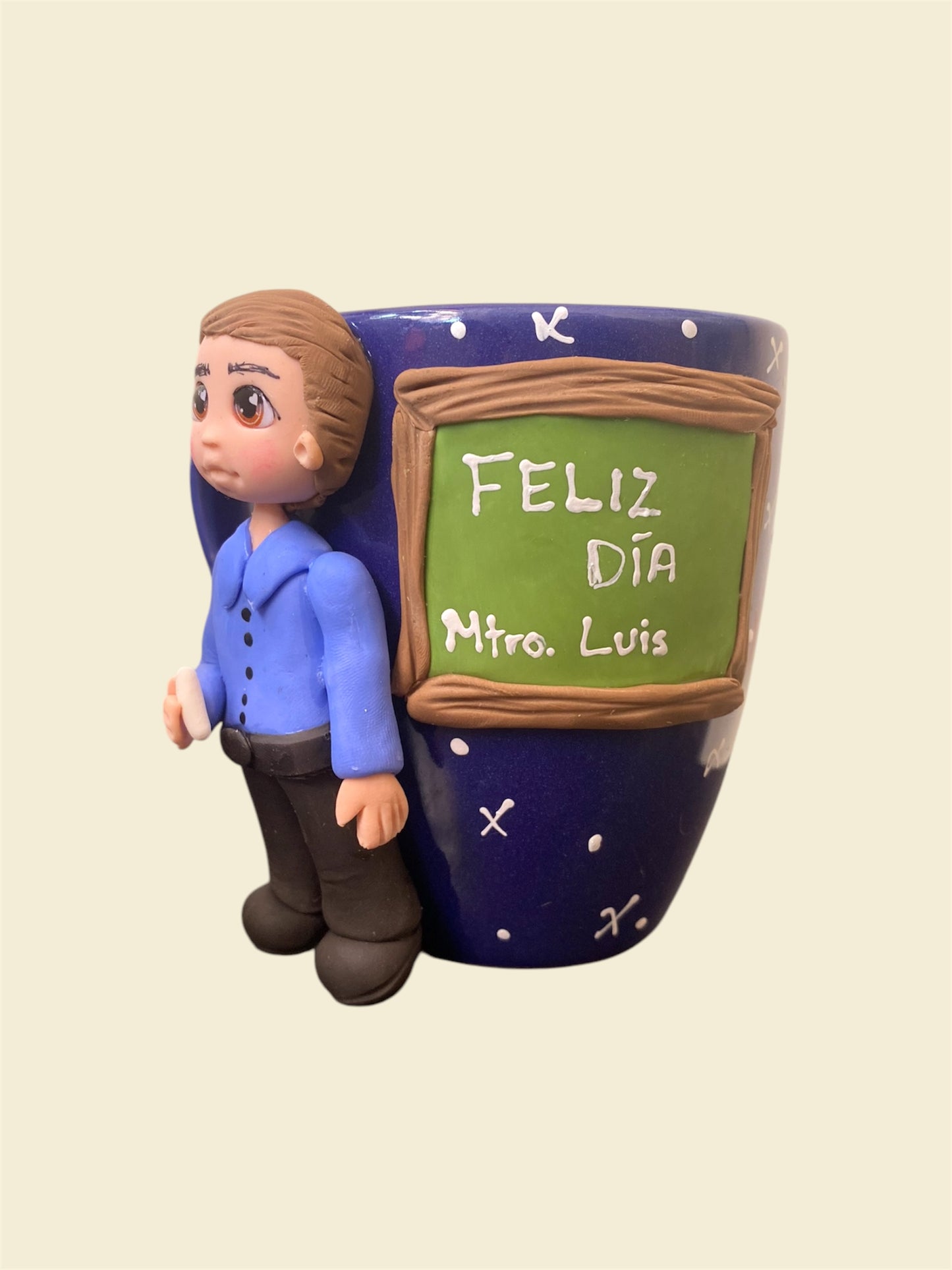 Taza maestro con pizarrón