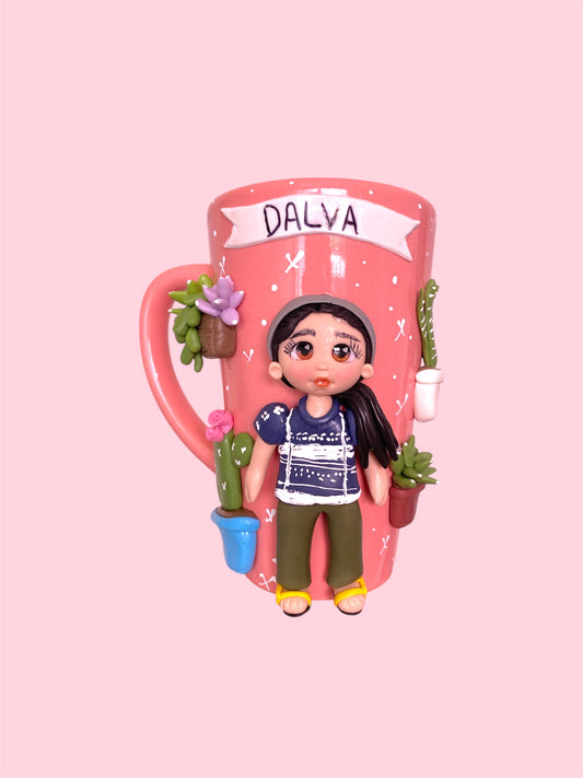 Taza larga plantas lover