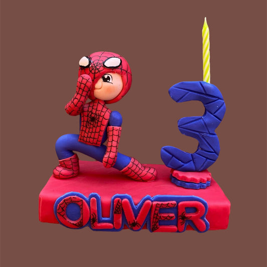 Vela personalizada Niño Spiderman
