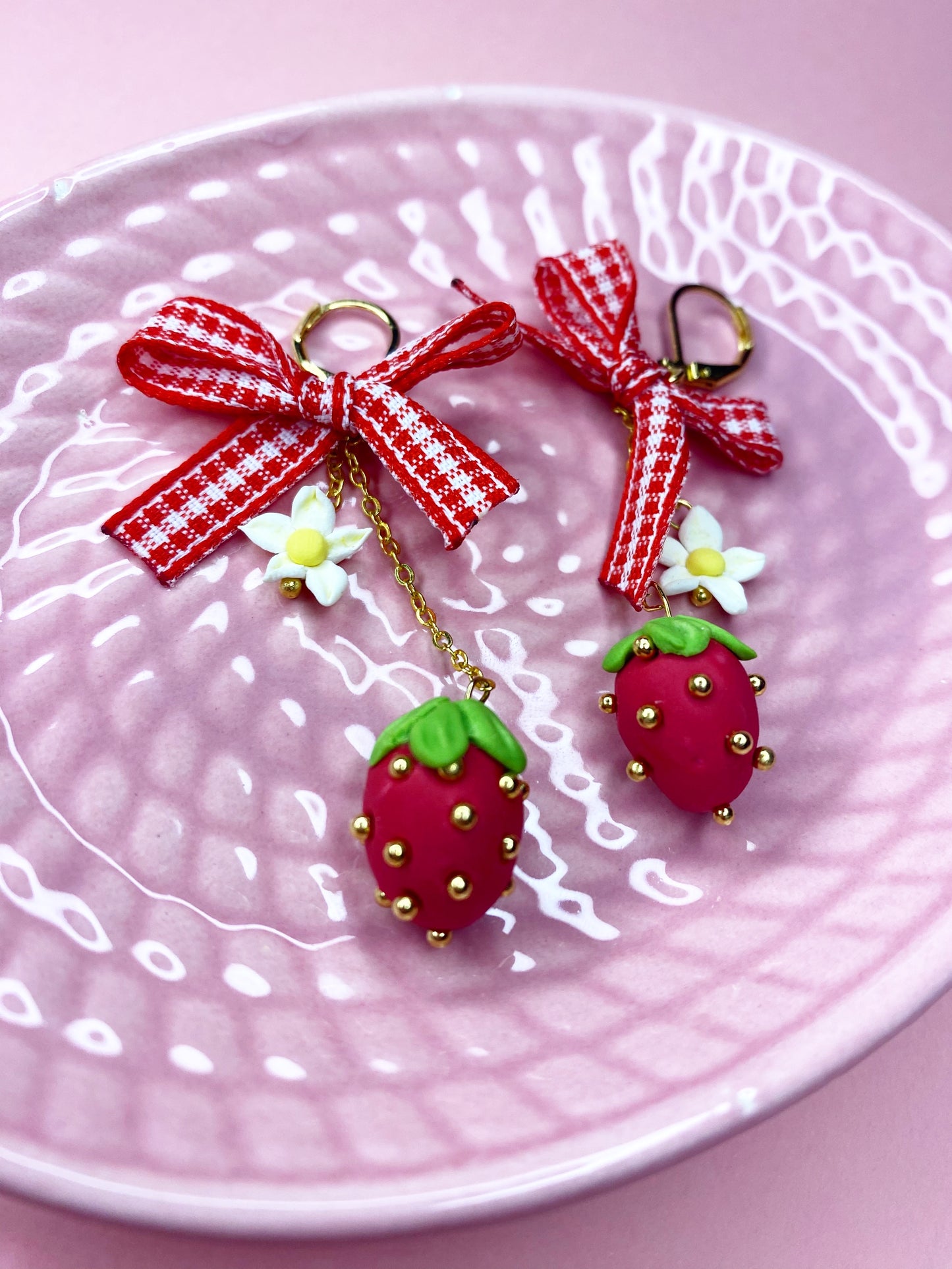 Aretes largos de fresa