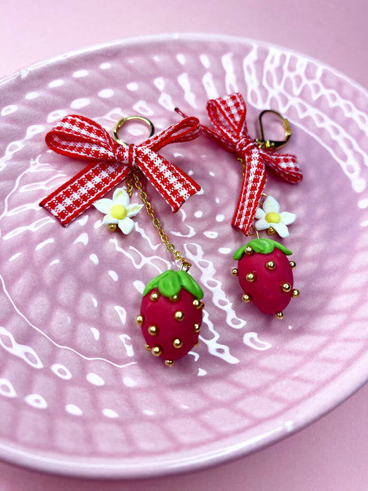 Aretes largos de fresa