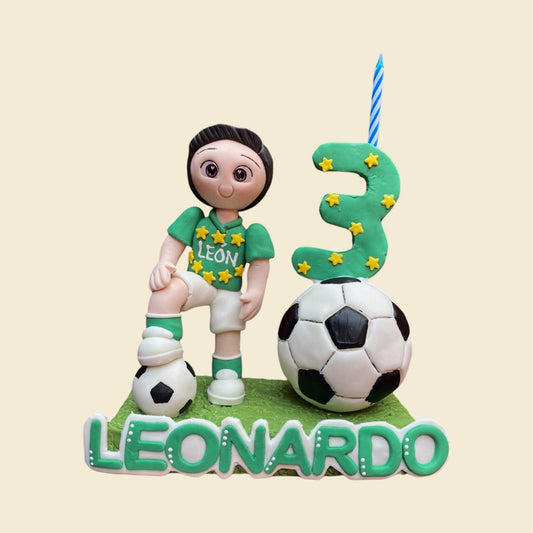 Vela personalizada futbolista