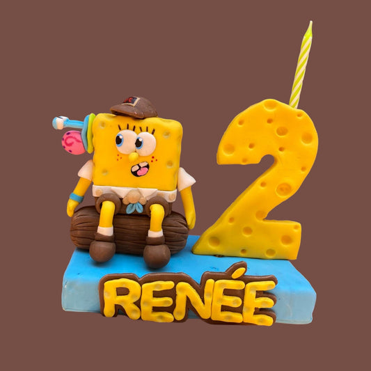 Vela personalizada Bob Esponja