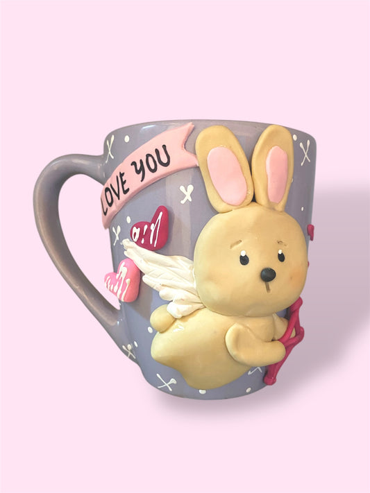Taza conejito cupido