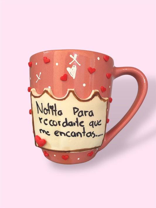 Taza notita romantica