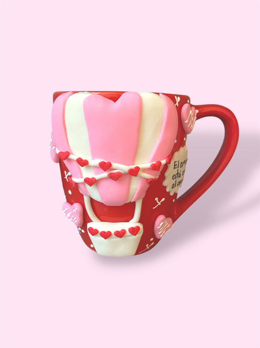 Taza de globo corazón
