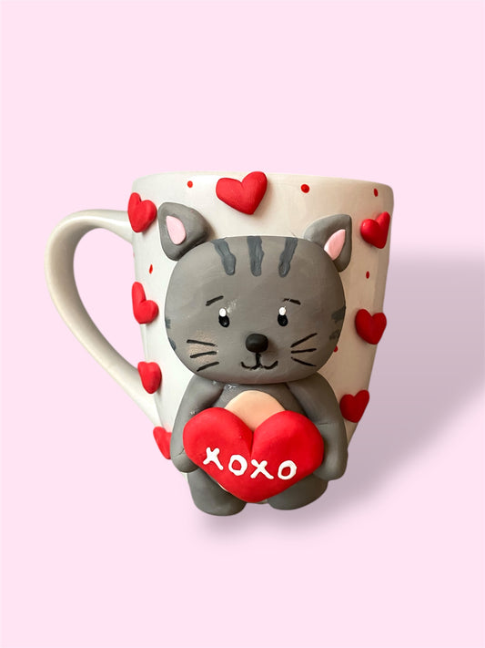 Taza de gato XOXO