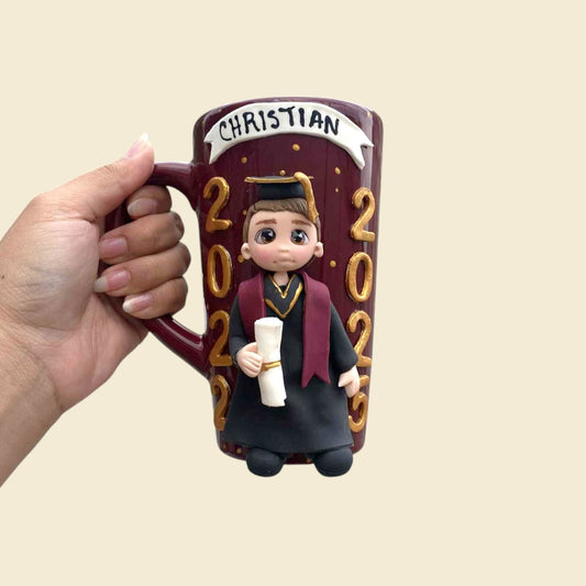 Taza larga graduados