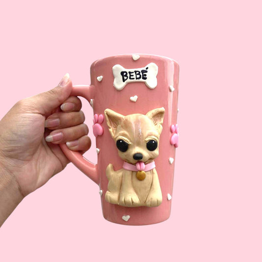 Taza larga de chihuahua